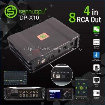 Sennuopu DSP 4 in 8 RCA Out DP-X10