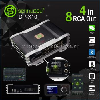 Sennuopu DSP 4 in 8 RCA Out New Stock DP-X10