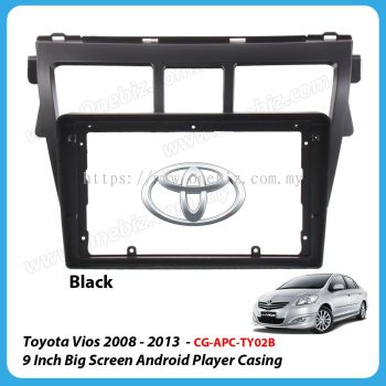 Toyota Vios 2008 - 2013 - 9 Inch Android Big Screen Player Casing Black - CG-APC-TY02