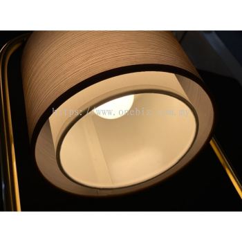 (READY STOCK) TABLE LAMP 075 NORDIC MODERN DESIGNER GOLD BROWN COVER