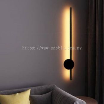 WALL LAMP MODERN BLACK SIMPLE NORDIC MINIMALIST COPPER LED STICK 2003-600