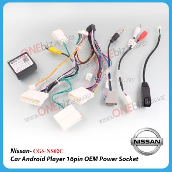 Nissan - Car Android Player 16 PIN OEM Power Socket with Canbus - CGS-NS02C