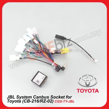 JBL System Canbus Socket for Toyota (CB-216/RZ-02) - CGS-TY-JBL