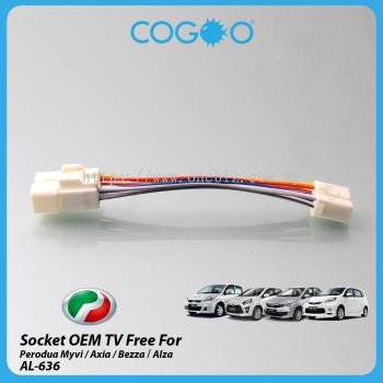 OEM TV Free Socket for Perodua Myvi / Axia / Bezza / Alza AL-636 - CG-SOTV-PR01