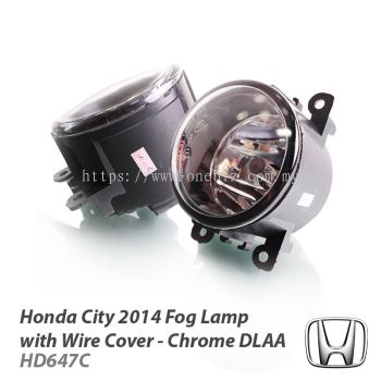 Fog Light with Wire Cover Chrome DLAA for Honda City 2014 - CS-HD647C