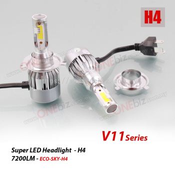 Super LED Headlight V11 Series - H4 7200LM - ECO-SKY-H4