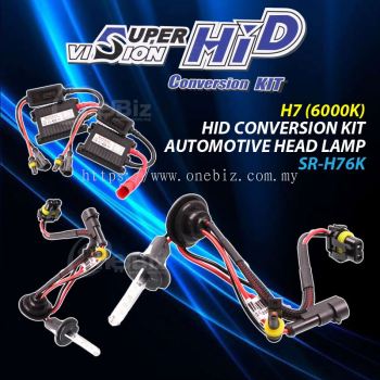 Super Vision HID Conversion Kit - H7 (6000K) HID Conversion Kit Automotive Head Lamp - SR-H76K