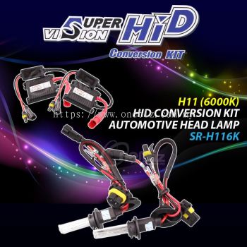 Super Vision HID Conversion Kit - H11 (6000K) HID Conversion Kit Automotive Head Lamp - SR-H116K