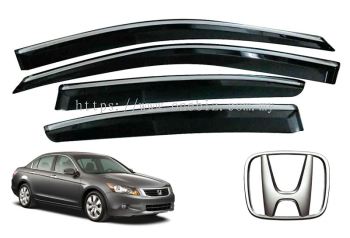 Honda Accord Door Visor with Chrome Mondulo - MS-DV-HD02