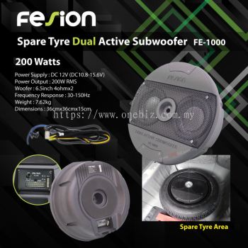 Fesion Spare Tyre Dual Active Subwoofer FE-1000