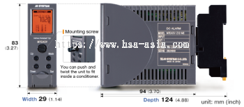 M-SYSTEM DUAL/QUAD ALARM WITH LCD DISPLAY M7E SERIES