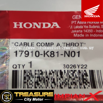 CABLE COMP. A, THROTTLE (17910-K81-N01)