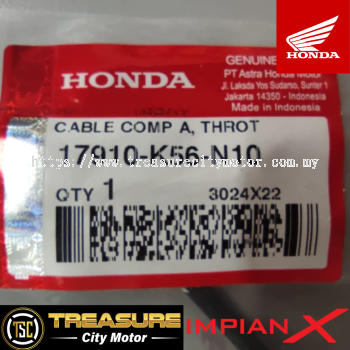 CABLE COMP. A, THROTTLE (17910-K56-N10TH)