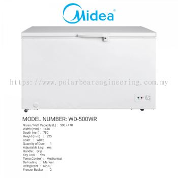 MIDEA CHEST FREEZER WD-500WR