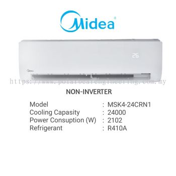 MIDEA SPLIT UNIT 2.5HP NON-INVERTER MSK4-24CRN1