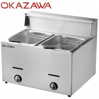 DOUBLE GAS DEEP FRYER (OKAZAWA)