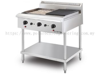 CHAR ROCK BROILER FREE STANDING (CRB3BFS-17)