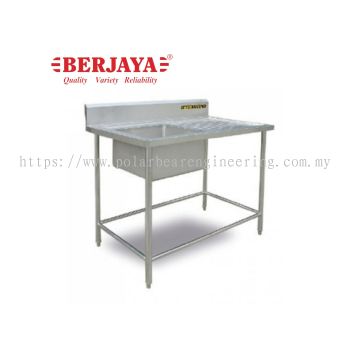 SINGLE BOWL SINK TABLE (LEFT) (BERJAYA)