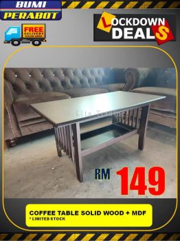 Coffee Table Solid Wood + MDF