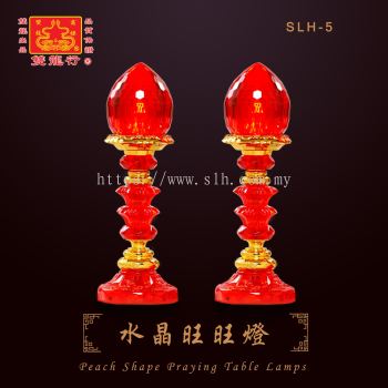 Peach Shape Praying Table Lamps : Crystal Prosperity Table Lamp