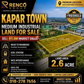 Medium industrial Land For Sale