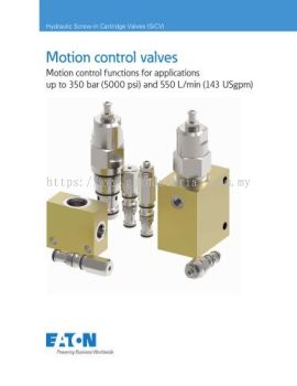 Eaton Hydraulic Screw-in Cartridge Valves (SiCV) Motion control valves