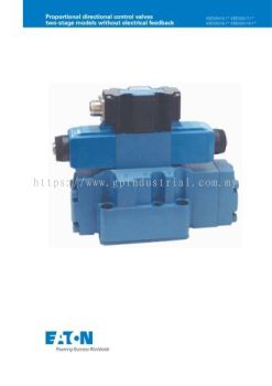 Eaton Proportional directional control valves two-stage models 