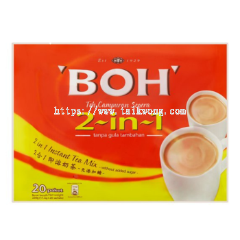 Boh 2 In 1 Original Tea No Sugar 20's