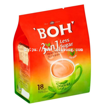 Boh 3 In 1 Original Tea Less Sugar 18's