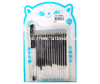 201431- BLACK INK PEN 16 PCS