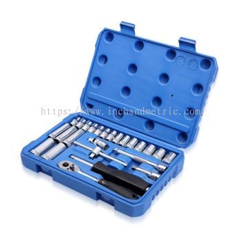 H02200 (25pcs 6.3mm Drive Socket Set_Metric)