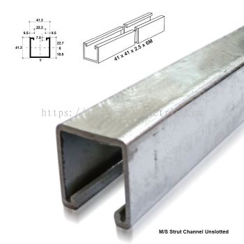 M/S Uni-Strut Channel Unslotted (HDG)