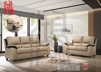 HF 2115 Casa Leather Recliner Sofa Set 1R+2+3 READY STOCK FREE DELIVERY 
