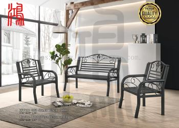 HF 7111 + 7112 Metal Outdoor Garden Set 1+1+2 Seater