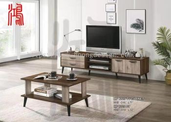 HF 1223 Wooden TV Cabinet + Coffee Table 