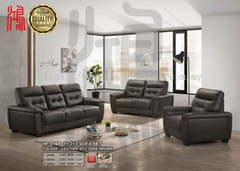 HF 2168 Genuine Cow Leather Sofa 1+2+3 Seater 