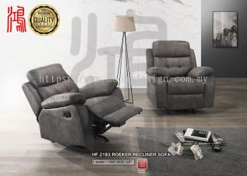 HF 2183 (1R) Case Leather Single Seater Recliner Rocker Armchair Sofa