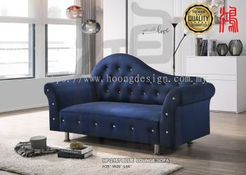 HF 2167 BLUE Flannel Fabric Lounge Sofa 