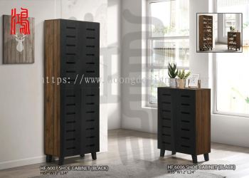 HF 6006 - 2 Doors Shoe Cabinet & HF 6007 - 4 Doors Shoe Cabinet (Back) 