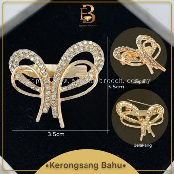 Elegant Brooch 2pcs [FREE BOX] Kerongsang Bahu Pin Tudung Hijab Sepasang Brooch shoulder Korea B3187