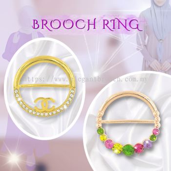 Elegant Brooch 1pc Kerongsang Cincin Tudung Bawal Brooch Ring Hijab Scarf Buckle Muslimah G3165