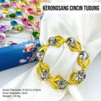 Elegant Brooch 1pc Kerongsang Cincin Tudung Bawal Brooch Ring Tudung Scarf Buckle G3159