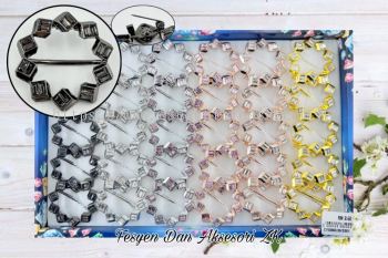 Fesyen ZK Wholesale Borong 30pcs Kerongsang Cincin Tudung Bawal Brooch Ring Tudung Scarf Buckle -CYG