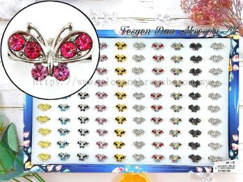 Fesyen ZK Wholesale Borong 100pcs Kerongsang Pin Tudung korea Borong Single Rhinestone Baby brooch Hijab S110D