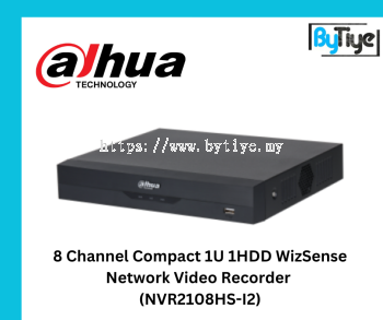 8 Channel Compact 1U 1HDD WizSense Network Video Recorder (NVR2108HS-I2)