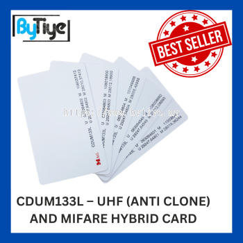 CDUM133L   UHF (ANTI CLONE) AND MIFARE HYBRID CARD