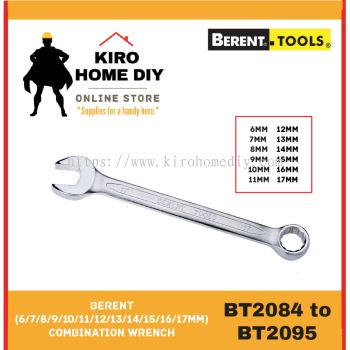 BERENT 6 - 17mm Combination Wrench - BT2084/ BT2085/ BT2086/ BT2087/ BT2088/ BT2089/ BT2090/ BT2091/ BT2092/ BT2093/BT2094/ BT2095