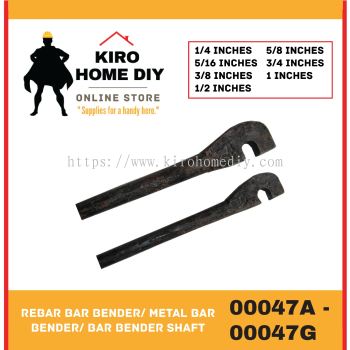 Rebar Bar Bender/ Metal bar bender/ Bar Bender Shaft - 00047A/ 00047B/ 00047C/ 00047D/ 00047E/ 00047F/ 00047G