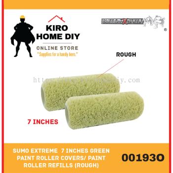 SUMO EXTREME  7 Inches Green Paint Roller Covers/ Paint Roller Refills (Rough) - 00193O