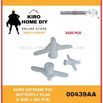 SUMO EXTREME PVC Butterfly Wall Plug/ Drywall Anchors (1 Box = 100 PCS) - 00439AA